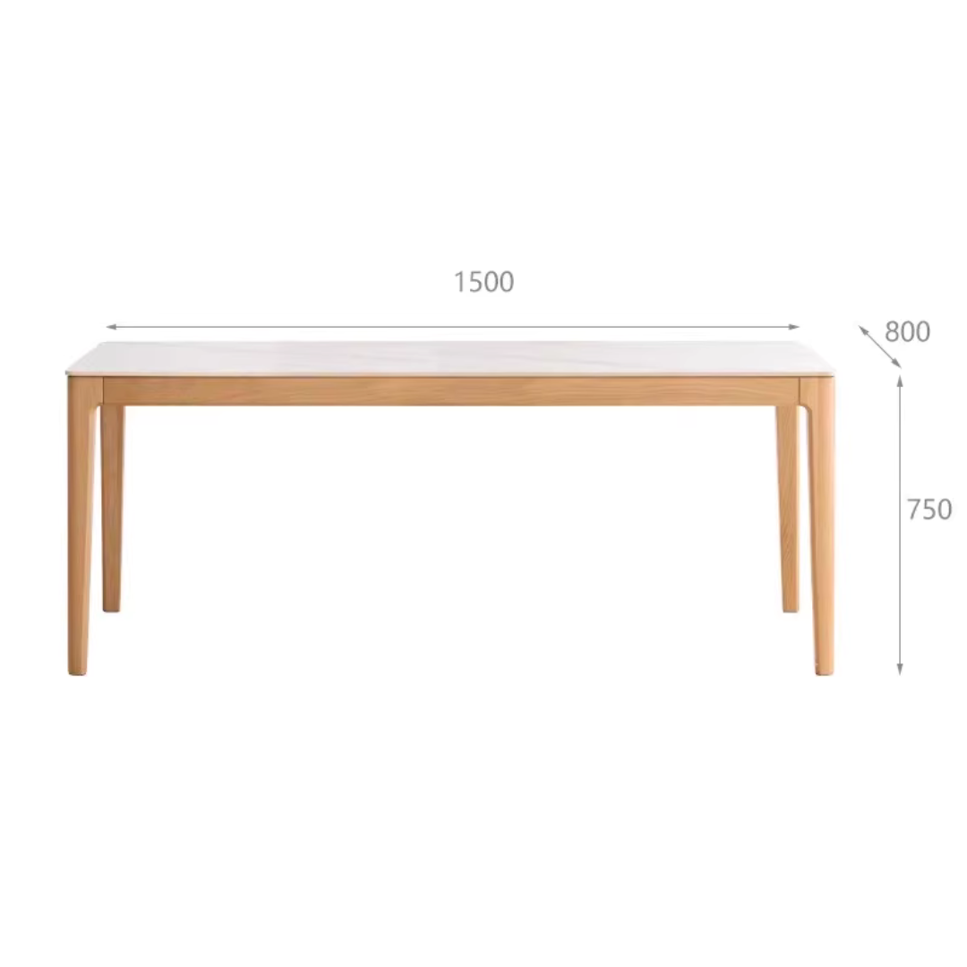 Rotterdam Slate Oak Dining Table