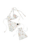 Metal Floral All-Over Print Bikini