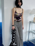 Polka Dot Cat Dog Color-Blocking Camisole