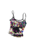 Polka Dot Cat Dog Color-Blocking Camisole