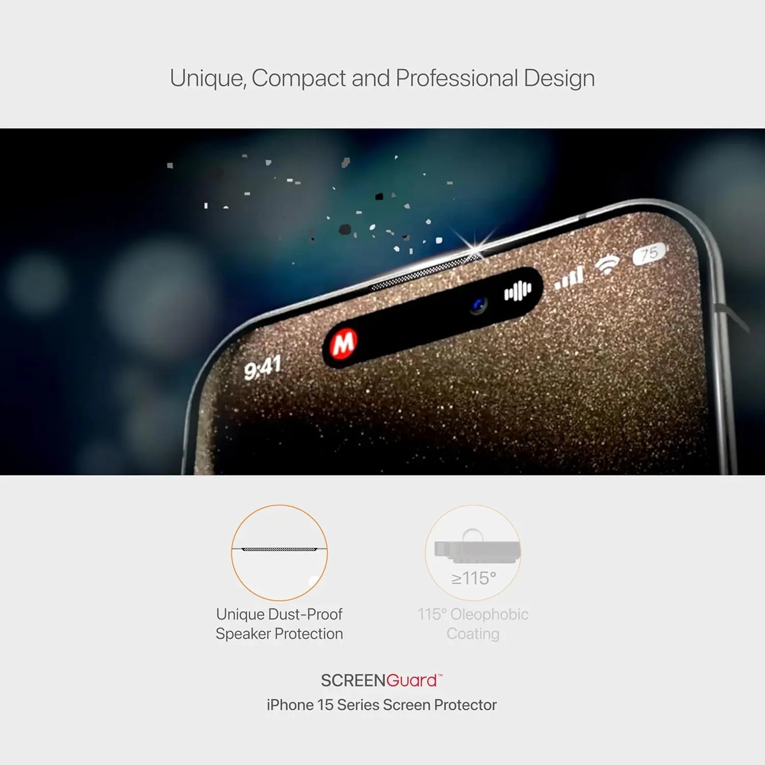 Защитная пленка MICRODIA SCREENGuard™ для iPhone 15 серии (2 шт.)