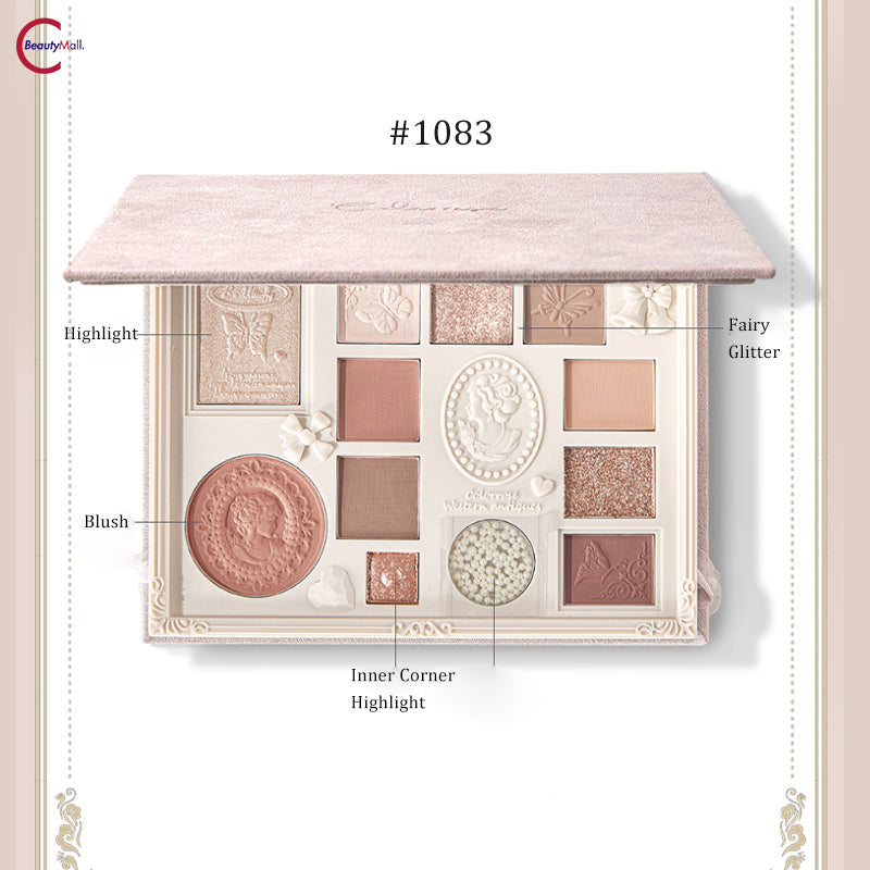 Палитра теней для век COLORROSE 12 цветов с тиснением