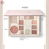 Палитра теней для век COLORROSE 12 цветов с тиснением