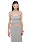 Cat Paw Lace Back Top & Skirt Set