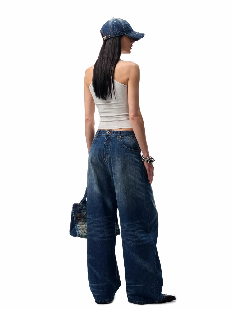 Basic Solid-Color Embroidered Slim-Fit?Vest