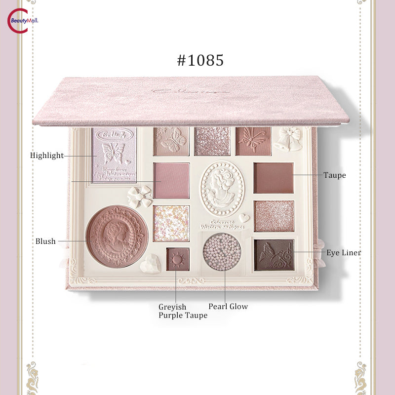 Палитра теней для век COLORROSE 12 цветов с тиснением