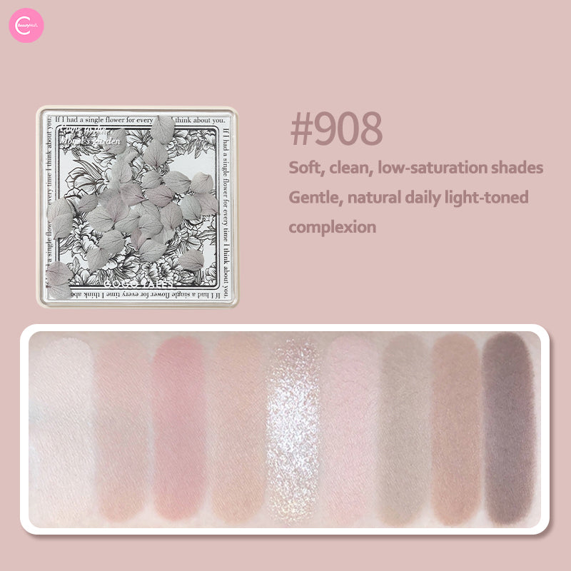 Палитра теней для век GOGOTALES Secret Garden Matte Pearl Glitter