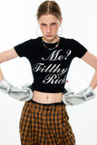 Waist-Cinched Basic T-Shirt