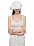 Cat Paw Lace Back Top & Skirt Set