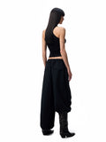 Basic Solid-Color Embroidered Slim-Fit?Vest
