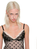 Double-Layer Polka Dot Lace Trim ?Tank Top