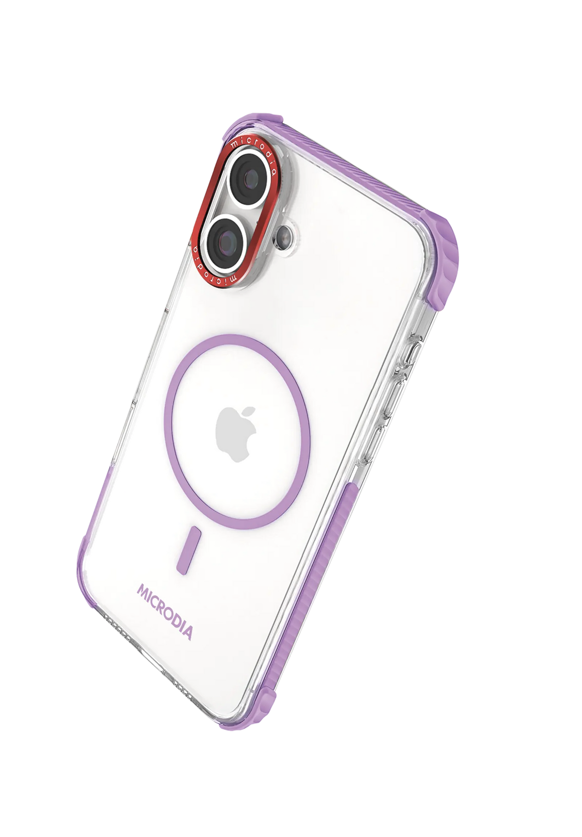 Прозрачный защитный чехол для iPhone MICRODIA CRYSTAL GEAR™ — лавандовый
