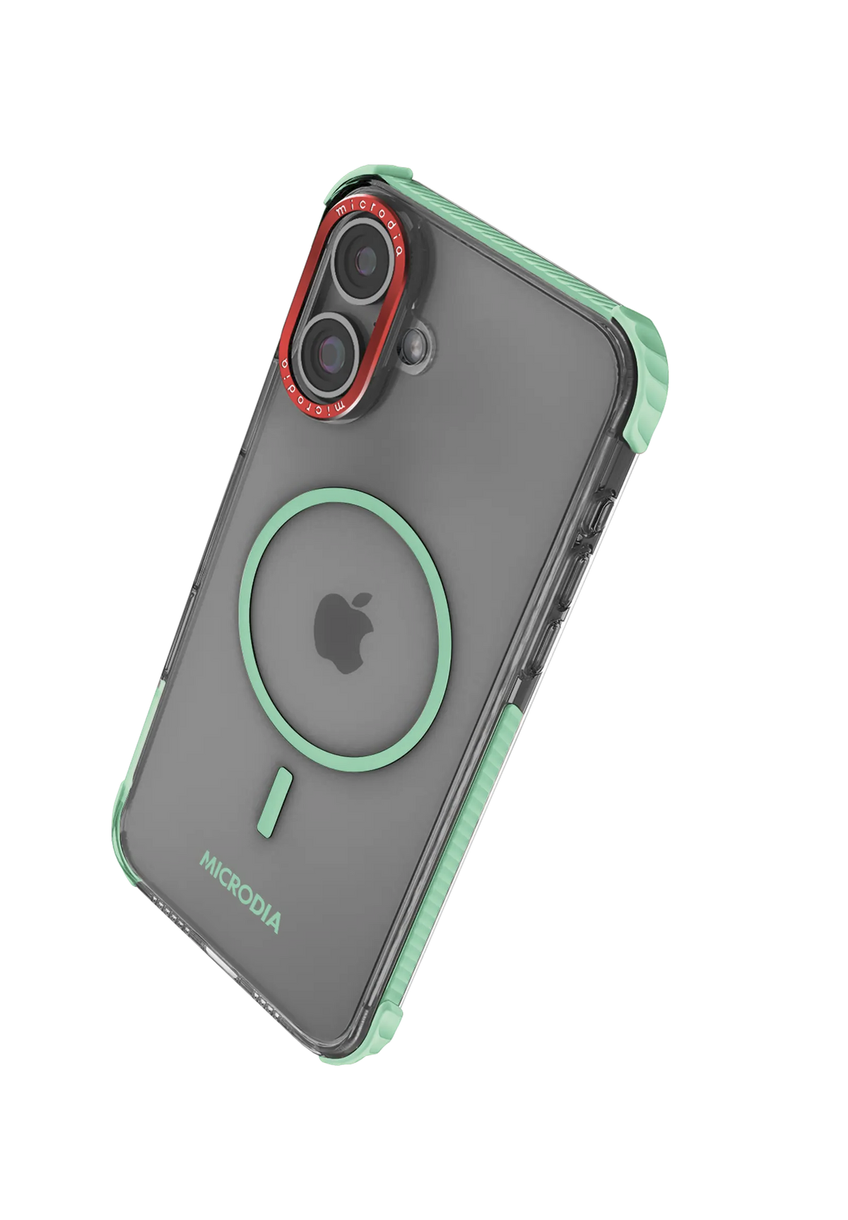 Прозрачный защитный чехол для iPhone MICRODIA CRYSTAL GEAR™ — мятный