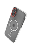 Прозрачный защитный чехол для iPhone MICRODIA CRYSTAL GEAR™ — белый
