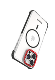 Прозрачный защитный чехол для iPhone MICRODIA CRYSTAL GEAR™ — черный
