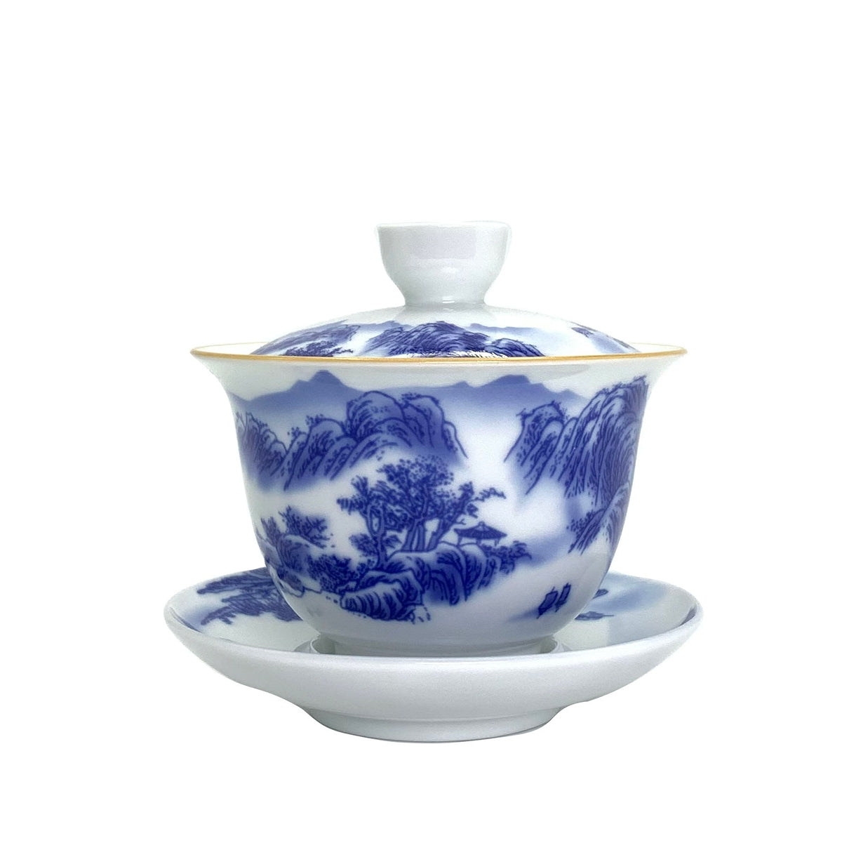 Chinese Gaiwan with 'Landscape Painting' for Gong Fu Tea 200ml