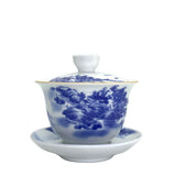 Chinese Gaiwan with 'Landscape Painting' for Gong Fu Tea 200ml