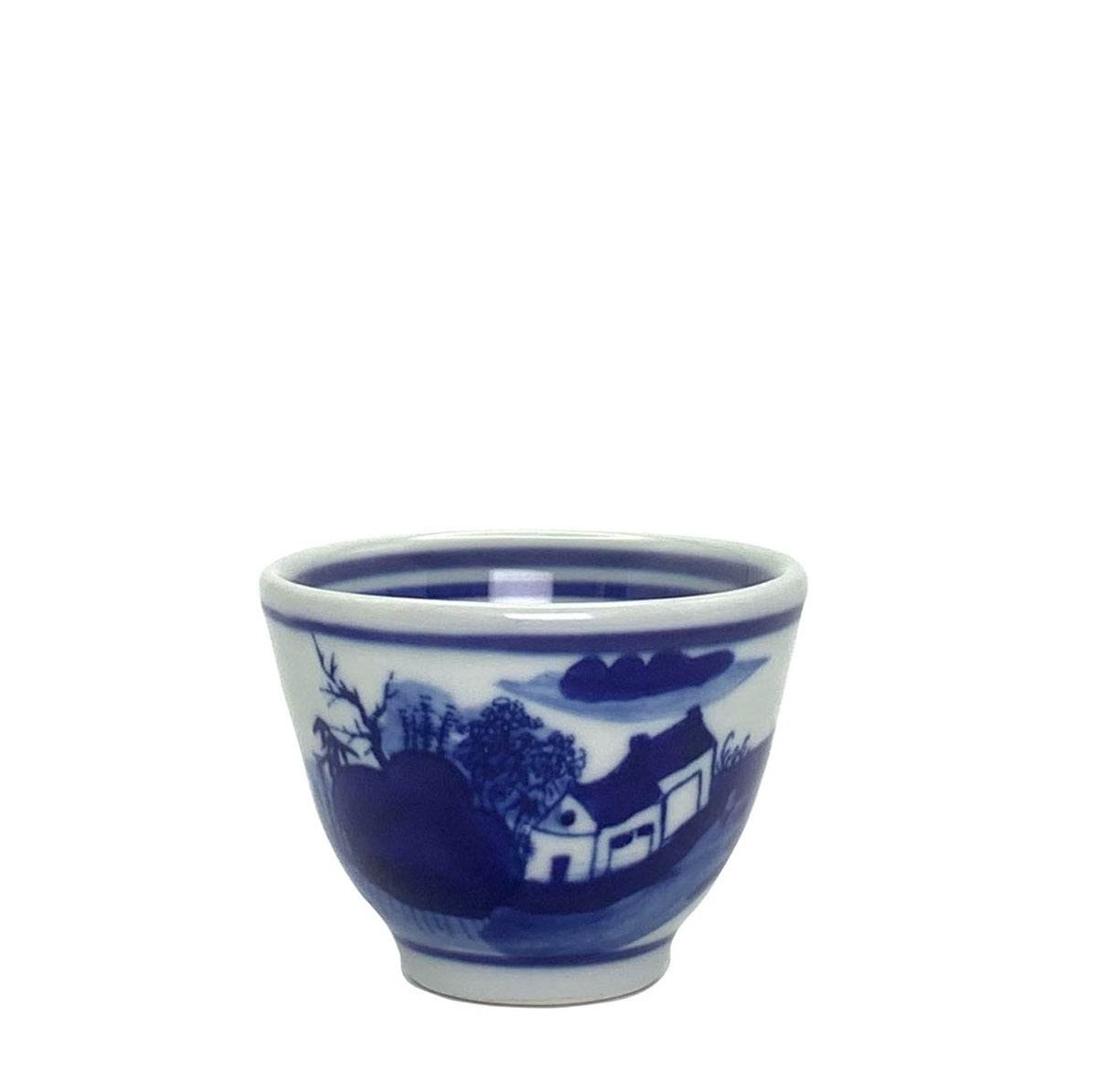 Chinese Gong Fu Tea Cup with Jiangnan Water Town Design