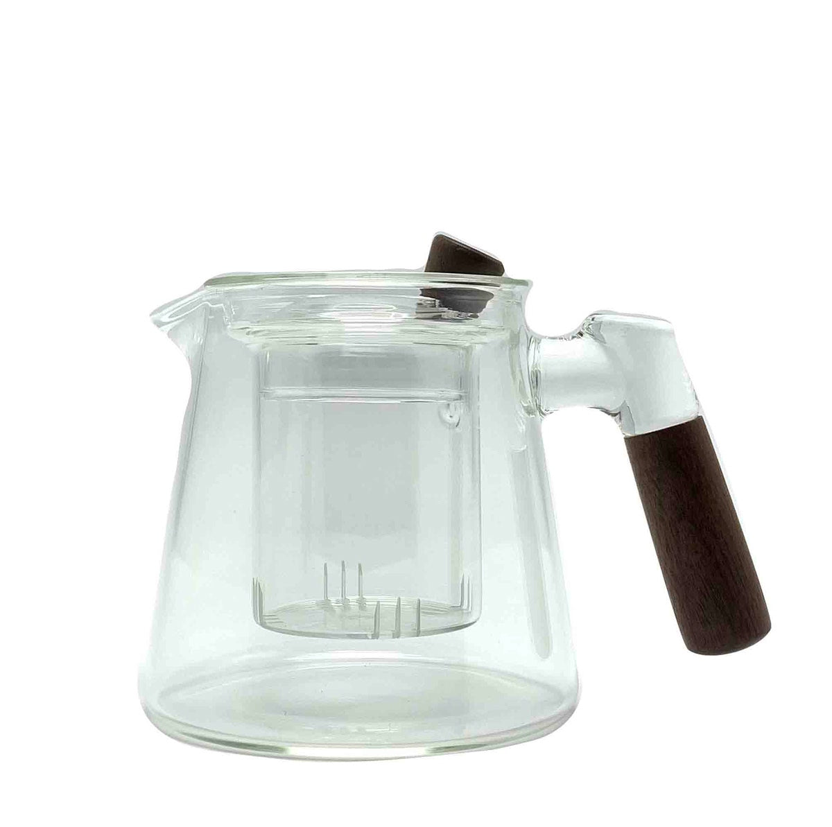 Easy Quick Glass Teapot with Wooden Handle (Featured in Our Tea Video)