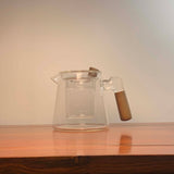 Easy Quick Glass Teapot with Wooden Handle (Featured in Our Tea Video)