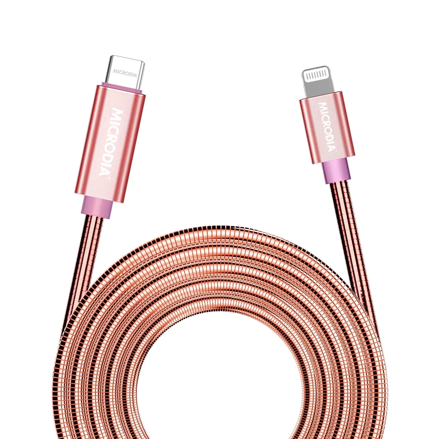 Кабель для зарядки и синхронизации MICRODIA ExeCable™ Steel PD60W USB-C — Lightning