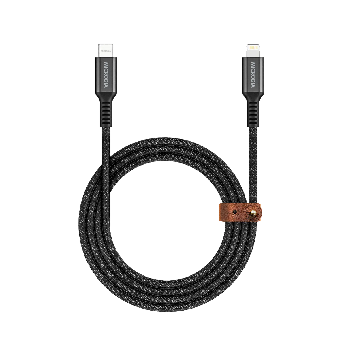 Кабель для зарядки и синхронизации MICRODIA DurCable™ Tweed PD60W 1,3 м USB-C — Lightning