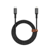 Кабель для зарядки и синхронизации MICRODIA DurCable™ Tweed PD60W 1,3 м USB-C — Lightning