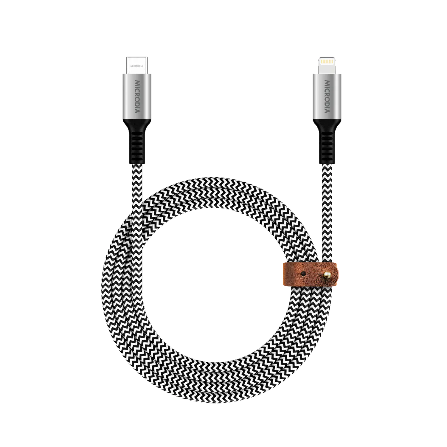 Кабель для зарядки и синхронизации MICRODIA DurCable™ Tweed PD60W 1,3 м USB-C — Lightning