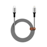 Кабель для зарядки и синхронизации MICRODIA DurCable™ Tweed PD60W 1,3 м USB-C — Lightning