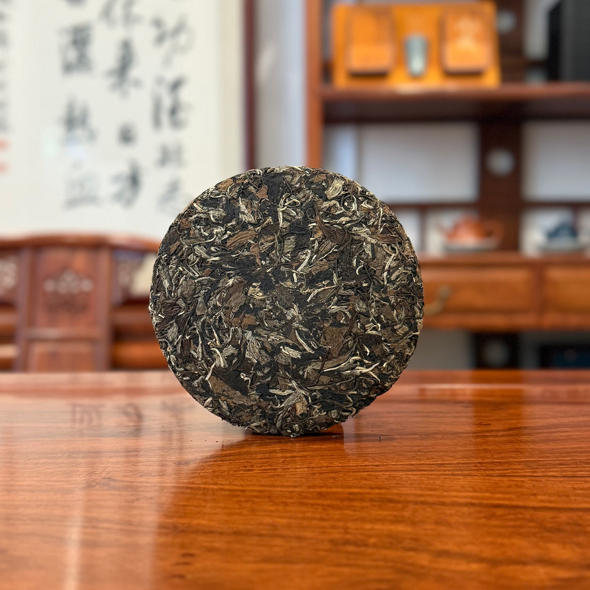 Fuding White Peony (Bai Mu Dan) White Tea Cake