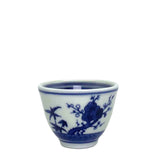 Hand-Painted Gong Fu Tea Cup - Peach Blossom Design