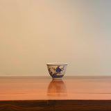 Hand-Painted Gong Fu Tea Cup - Peach Blossom Design