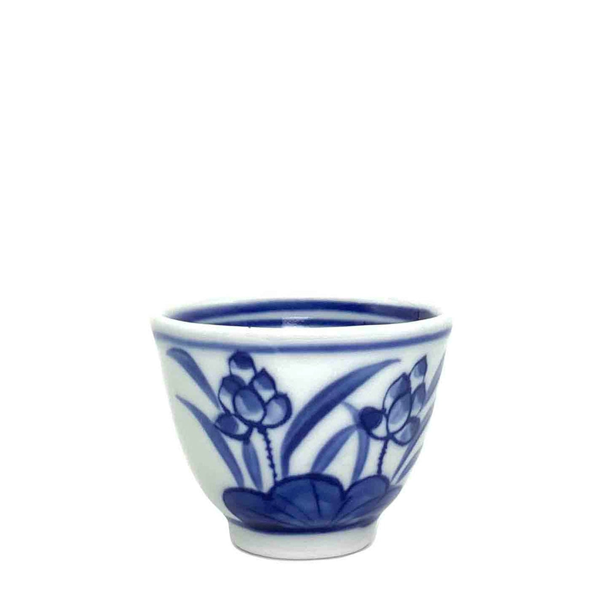 Hand-Painted Gong Fu Tea Master Cup - Lotus Design
