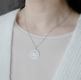 Auspicious Origin Medium Pendant Necklace Silver 