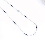The Nine Gray Gemstone Necklace in Sterling Silver
