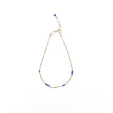 Браслет из девяти терагерцовых камней с золотым напылением