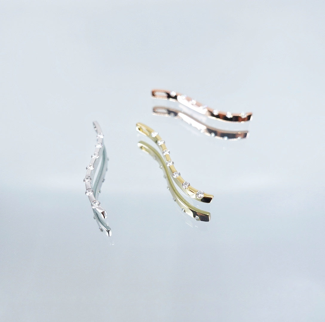 Star Orbit Diamond Pendant Silver 