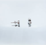 New York Square Diamond Studs 