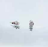 New York Pavé Ring Diamond Studs Silver 