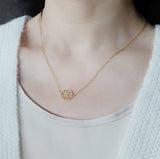 Auspicious Origin Small Floating Pendant Necklace Gold