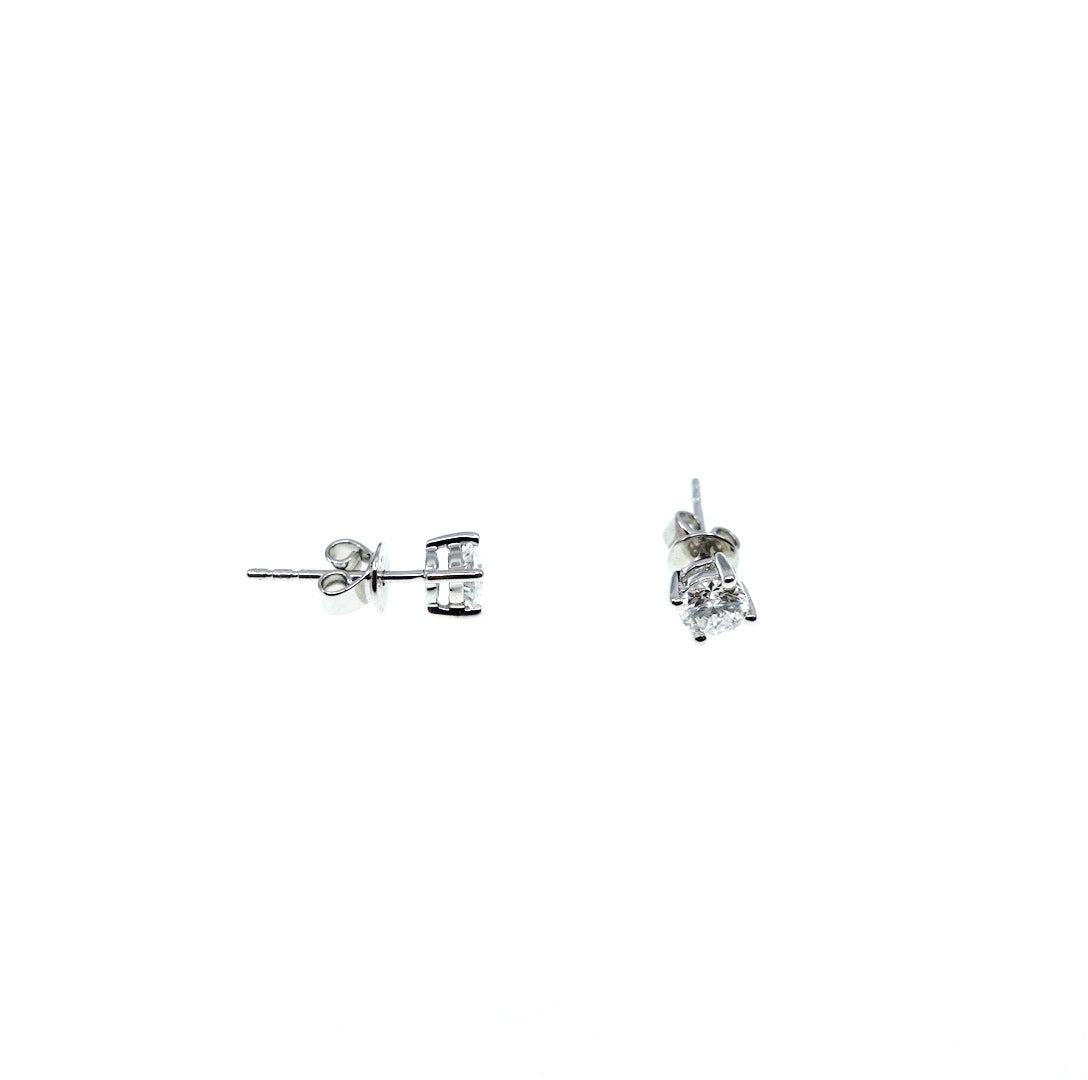 New York Square Diamond Studs 