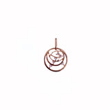 Star Orbit Diamond Coin Pendant Silver