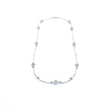 The Nine Gray Moonstone Necklace in Sterling Silver