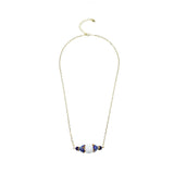 Gold Enamel Lotus Tridacna Necklace