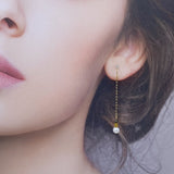 Длинное ожерелье с девятью драгоценными камнями земляного тона