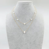 Многослойные жемчужные ожерелья с удлинителем