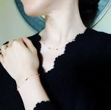 Ожерелье из девяти терагерцовых камней в позолоченном корпусе