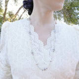 The Nine Gray Moonstone Necklace in Sterling Silver