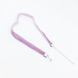 Lavender Velvet Choker Necklace with Silver Adjustable Chain