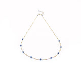 Ожерелье из девяти терагерцовых камней в позолоченном корпусе